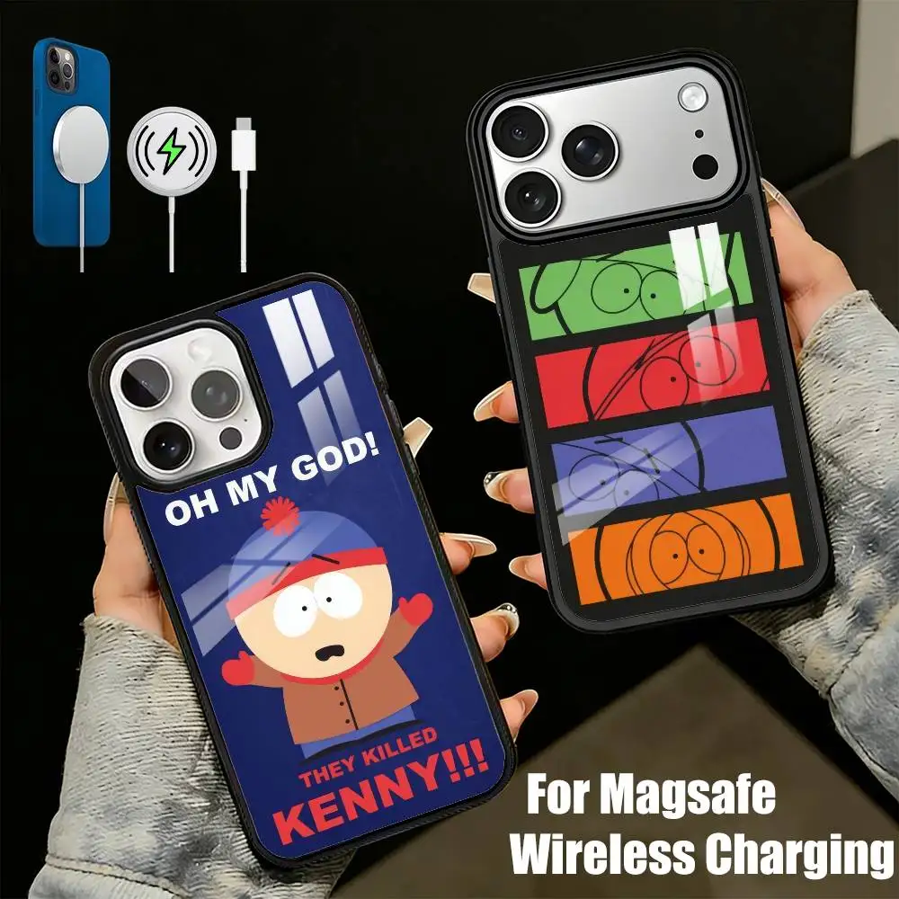 

SP-South Stan Marsh P-Park-S Phone Case For iPhone17,16,15,14,13 Plus,Pro Max Magnetic For Magsafe Wireless Charging