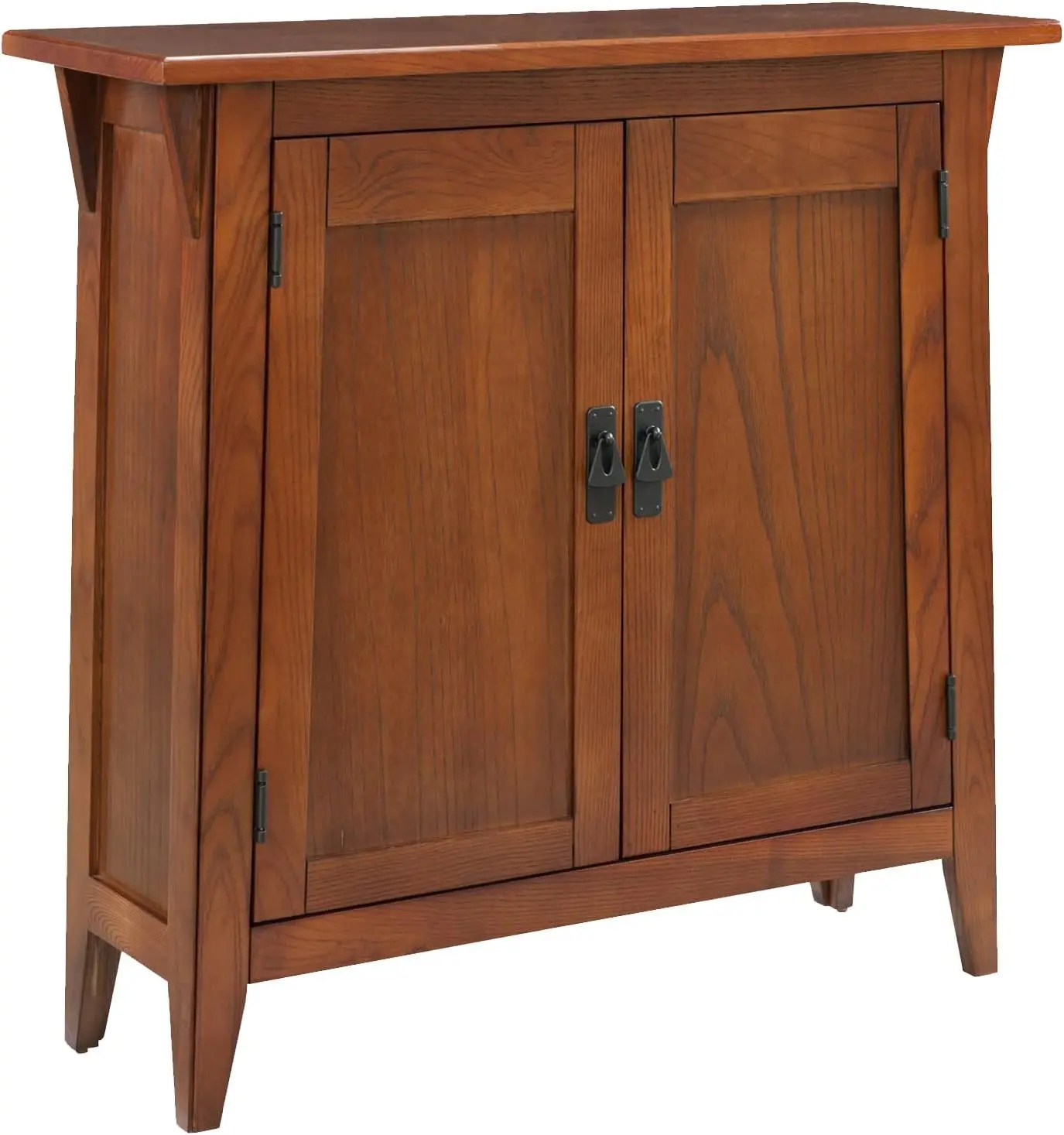 

Leick Home 10001-RS Mission Foyer Cabinet Hall Stand, Made with Solid Wood, for Living Rooms, Entryway, Office, Rich Russe