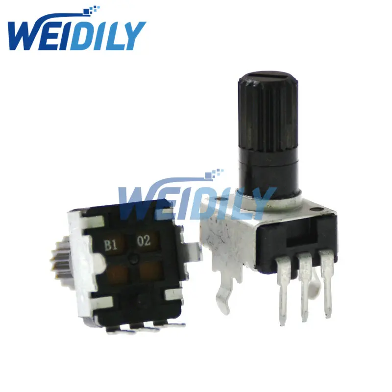 10PCS RV09 Vertical 12.5mm Shaft Long 1K 2K 5K 10K 20K 50K 100K 1M 0932 Adjustable Resistor 9Type 3Pin Seal Rotary Potentiometer