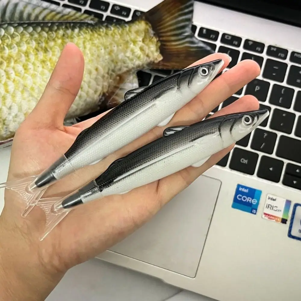 High Quality Large Capacity Pen Bag Simulated Crucian Carp Multifunctional Storage Bag Stationery Organizer Gift