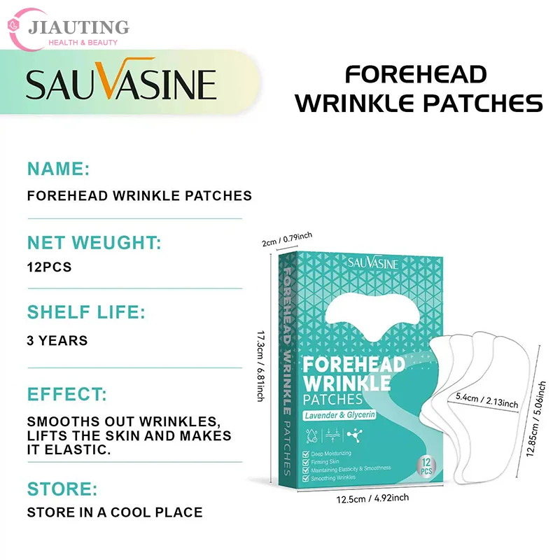 12 ชิ้นกําจัดริ้วรอยสติกเกอร์เทปกระชับผิวหน้าหัวเส้น Remover Anti Aging หน้าผาก Patch ต่อต้านริ้วรอย Remover แถบเทป