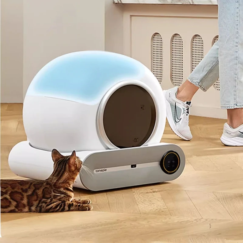 Intelligent cat litter basin oversized full-automatic timing shovel Cat toilet closed deodorizing APP cleaning