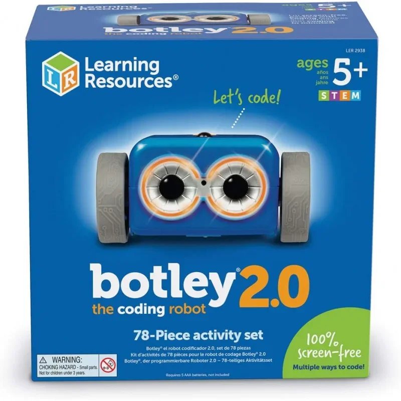 Botley Coding Robot 2.0 Activity Set - 78 Pieces, Ages 5 ,  Kids, STEM Toys , Early Programming