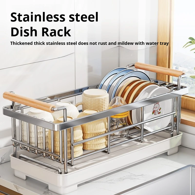 

Stainless Steel Kitchen Bowl And Dish Drain Rack Countertop Household Bowl And Dish Rack Chopsticks And Dish Storage Rack