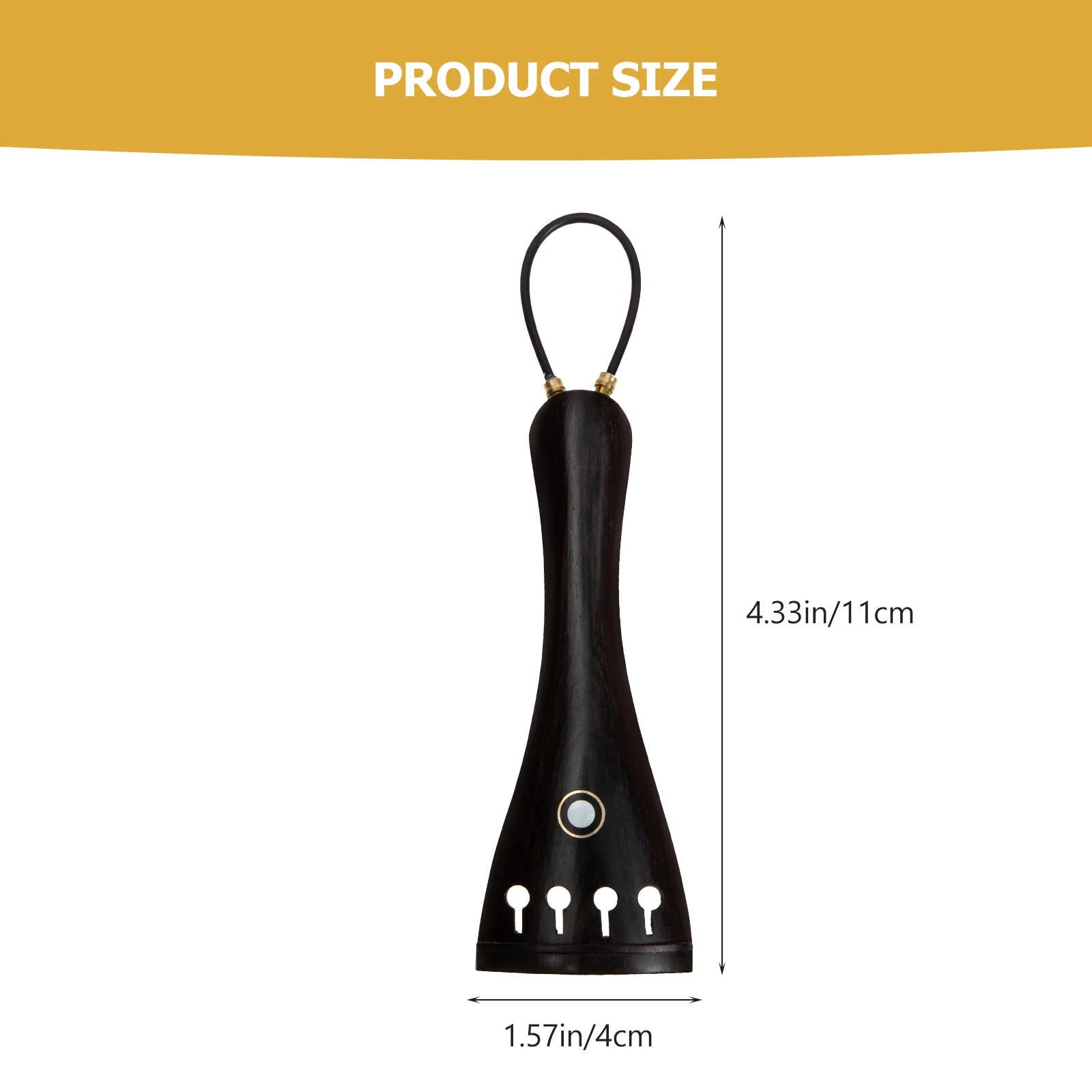 ملحقات الكمان قطعة خلفية عملية مع شماعة أجزاء موالف دقيقة قابلة للتعديل #4