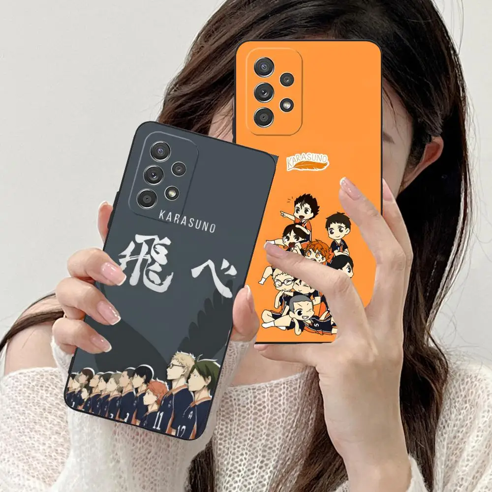 

Чехол для мобильного телефона Haikyuu Karasuno для Samsung Galaxy M55 54 42 35 34 33 32 23 22 15 14 13 12 F55 5G с цветным принтом