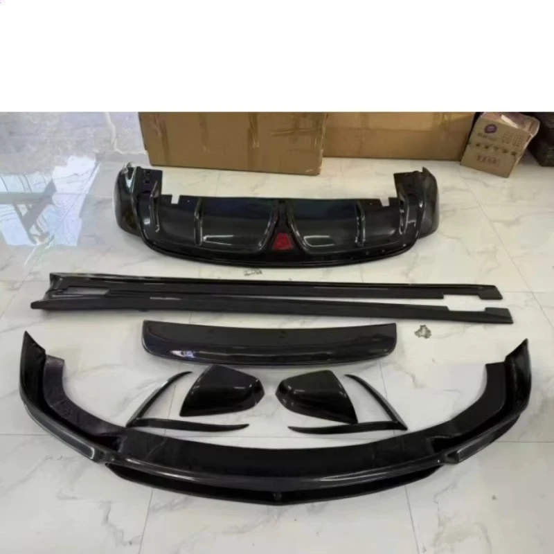 Nieuwe TESL Model X CMST Auto BodyKit Koolstofvezel Materiaal Voorste Lip Side Rok Zijspiegel Diffuser Spoiler Model X CMST Wing