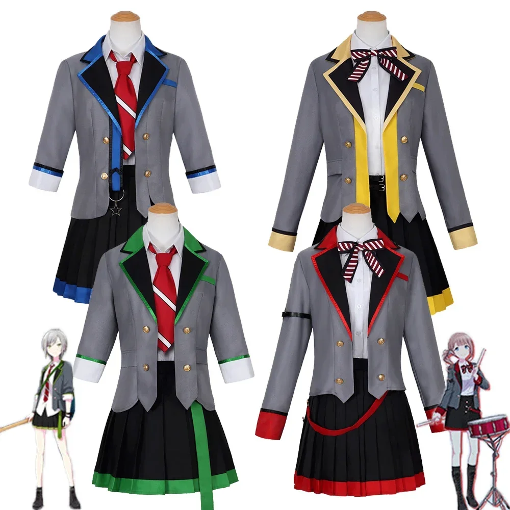 

Game Project Sekai Colorful Stage Leo Need Cosplay Costume Mochizuki Honami Tenma Saki Hinomori Shiho Adult Women JK Skirt Suit