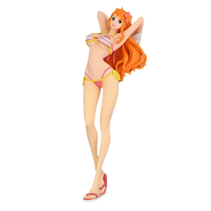 

Bandai One Piece Nami Children's Toys Anime Peripheral Sexy Swimsuit Figure Mode Dolll Special Offer Digimon Sale