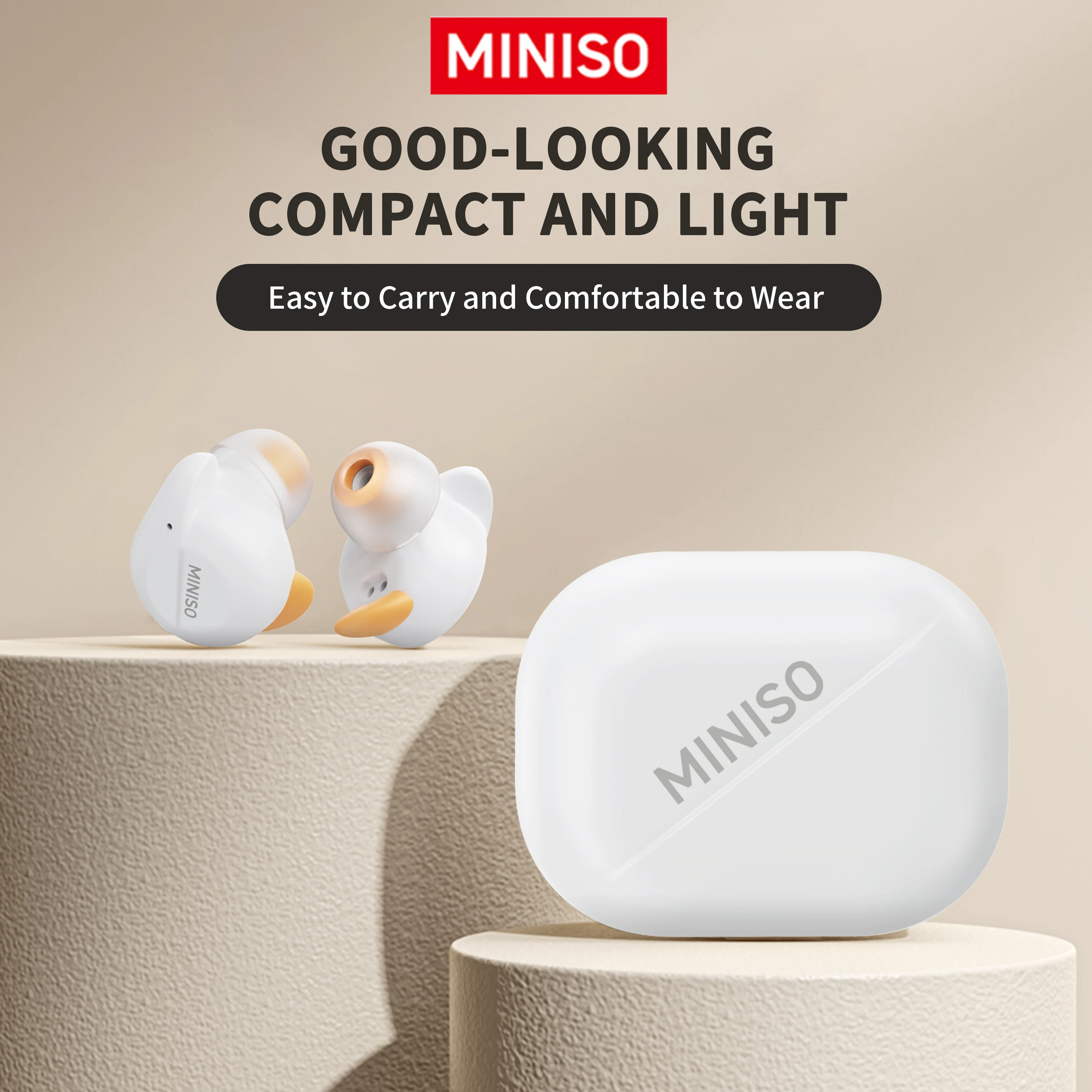 MINISO X51 True Wireless Earphone Noise Cancellation Mini Earbuds With Mic HIFI Sound Quality Music Low Latency Wireless  Earbud