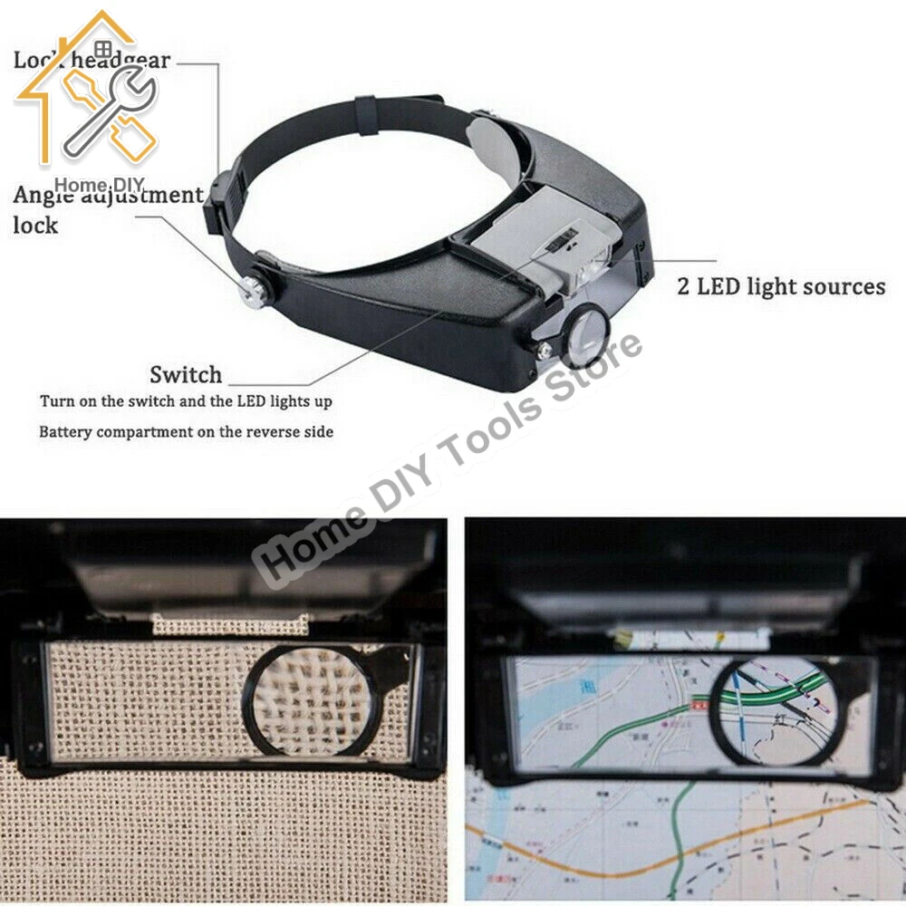 Fascia illuminata per ingrandimento,