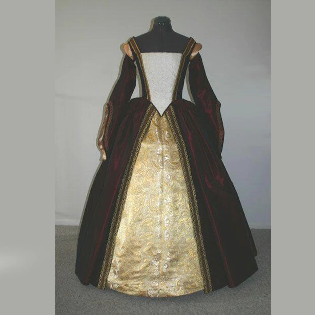 Tudor Queen Anne Boleyn Ball Gown Dress Costume Women Historical Renaissance Tudor Elizabeth Dress King Henry Outfit Customized