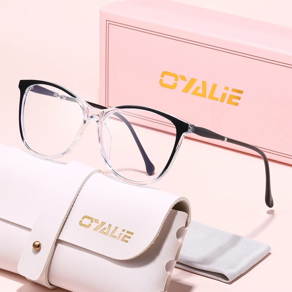 نظارات عصرية متعددة الألوان من Oyalie، بتصميم رائع وخطوط ناعمة، تعزز بشكل أفضل لشكل الوجه، مناسبة للمطابقة مع الملابس والملابس المختلفة