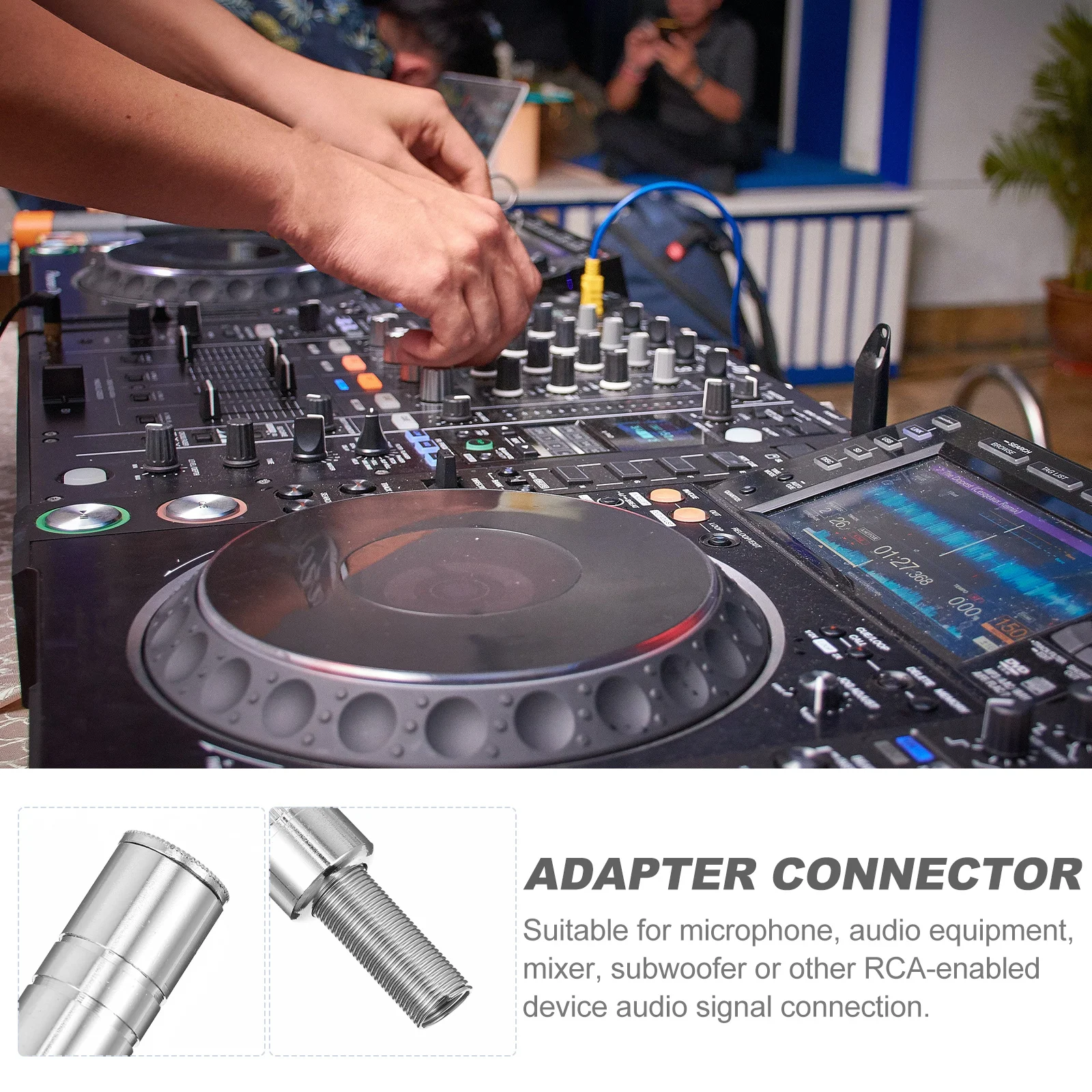 

4Pcs Audio Connector 6.35mm Female Socket Solder Type Stereo Port Replacement DIY Microphone Speaker Cable Repair