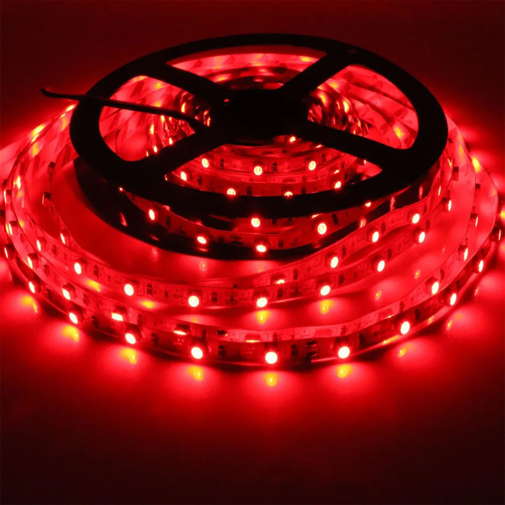 SMD 5050 RGB Strip LED Tidak Tahan Air 1M 18LED DC 12V Merah Hijau Biru Strip Lampu LED