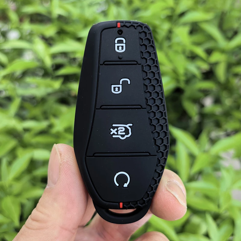 For BYD Atto 3 Han EV Dolphin Song PRO Max Tang DM Yuan Dolphin E2 Qin PLUS Silicone Car Remote Key Case Remote Key FOB Shell