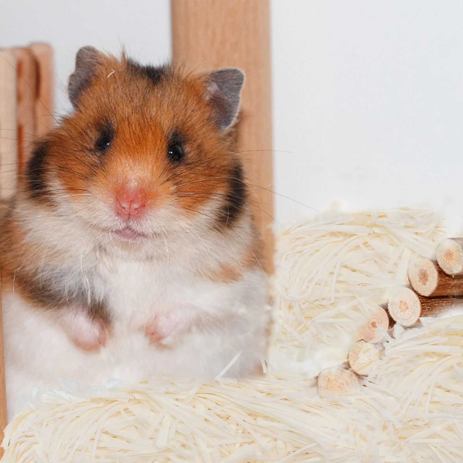 

2 Bags Hamster Paper Scrap Pet Bedding Safe Absorbent Nesting Material for Rabbit Guinea Pig Chinchilla Small Pet Accessories