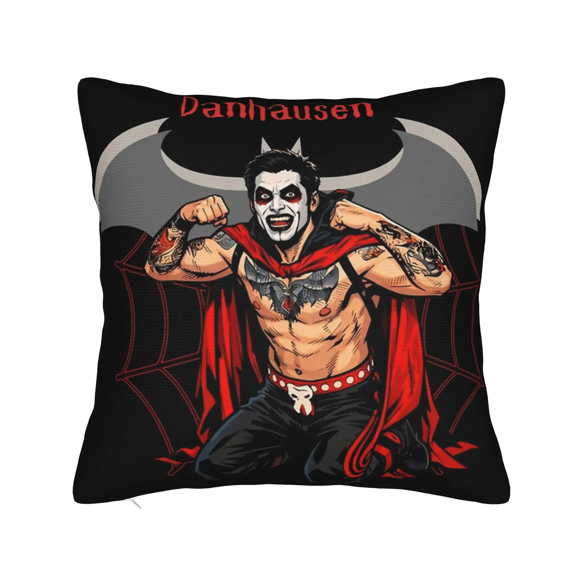 Danhausen Wrestling Evil Square Pillowcases Polyester Bed Car  Cushion Case Cute Decor Pillowcase 40*40