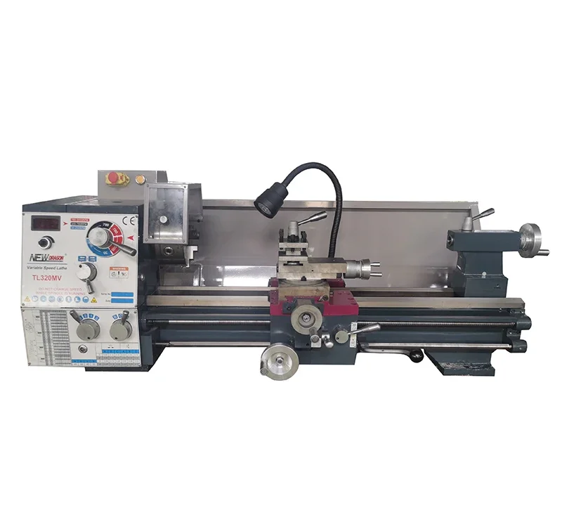 (CJM320V)TL320MV*750mm Variable Speed 38mm Spindle Bore Mini Metal Bench Lathe