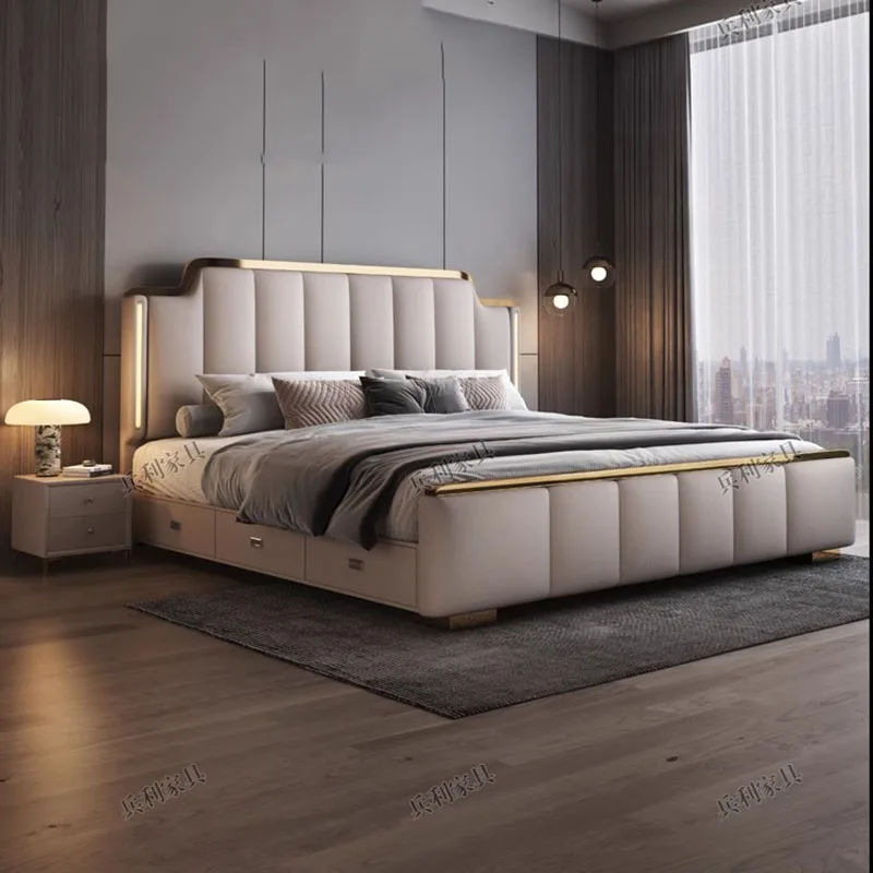 Wygodne łóżko kosmetyczne Japońskie drewniane podwójne ramy z podwójną ramą Luksusowe łóżko dziewczęce Sun Cama Lounge Suite Furniture