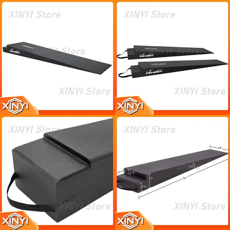 74 Inch Customizable Lightweight Tow Ramps Low Profile Foam Car Ramps for Towing and Transportation Trailer Ramp