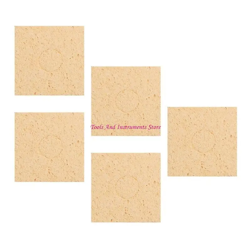 5Pcs Sponge Soldering Iron Cleaning Sponge Replacement Soldering Iron Cleaning C7AC