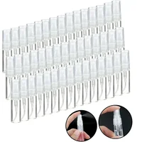 20/30/50/100 Uds 2ml 3ml 5ml 10ml Mini botella de Perfume de vidrio transparente atomizador viales de vidrio vacíos botella de viaje de vidrio con pulverizador de niebla