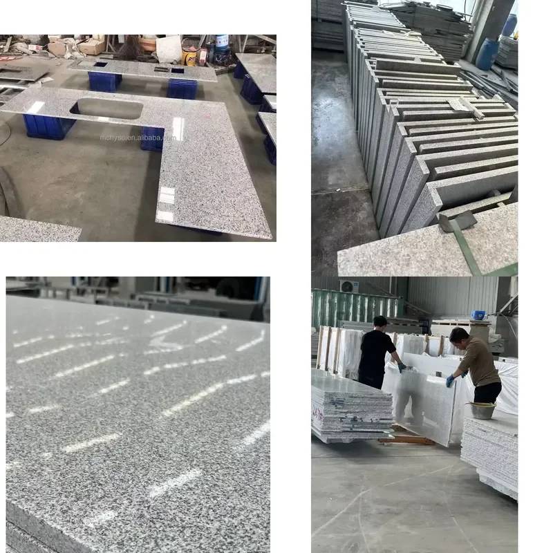 for High Quality White Granite  Custom and Wash Top Countertops Modern Design 5 Plus Year Warranty Project