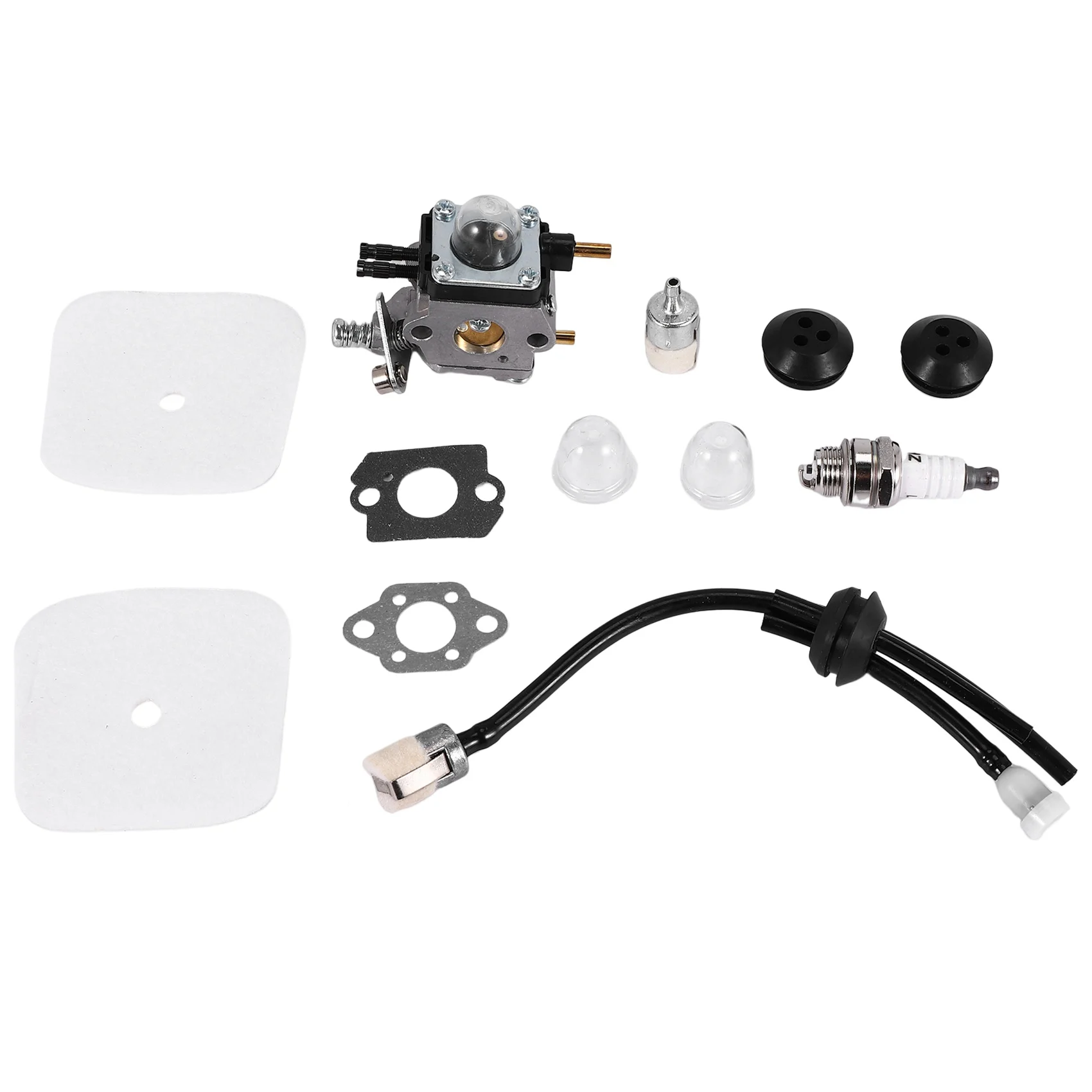 PZHI Carburetor Repower Kit C1U-K54A C1U-K17 for 2-Cycle Mantis Tiller Cultivator 7222 7225 7240, with Air Filter Gasket Fuel