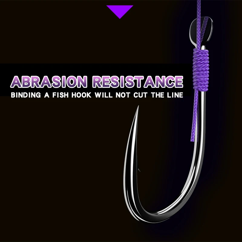 YGKX16 Braided Fishing Line 16 Strands Braid Purple 100/150/200/300/500/1000 M Ultra Smooth Multifilament Japan PE Fishing Line image 5
