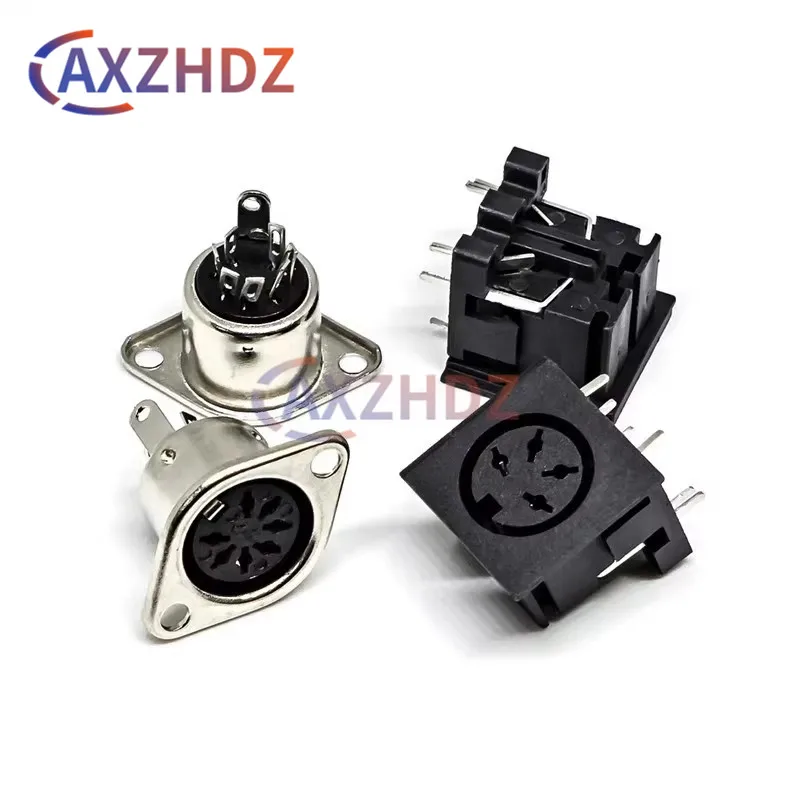 5PCS 3/4/5/6/7/8Pin DIN Adapter MIDI Cable Connector S Terminal Male And Female Head Plug Computer Keyboard And Mouse Socket