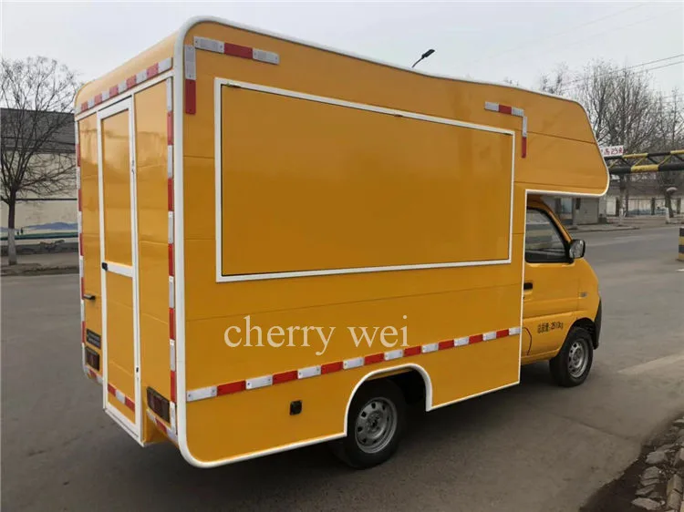EXW Pri 510*170*264 Cm Vendita calda Carrello mobile per alimenti a combustibile/camion per alimenti a benzina/carretto per alimenti a gas Gelato