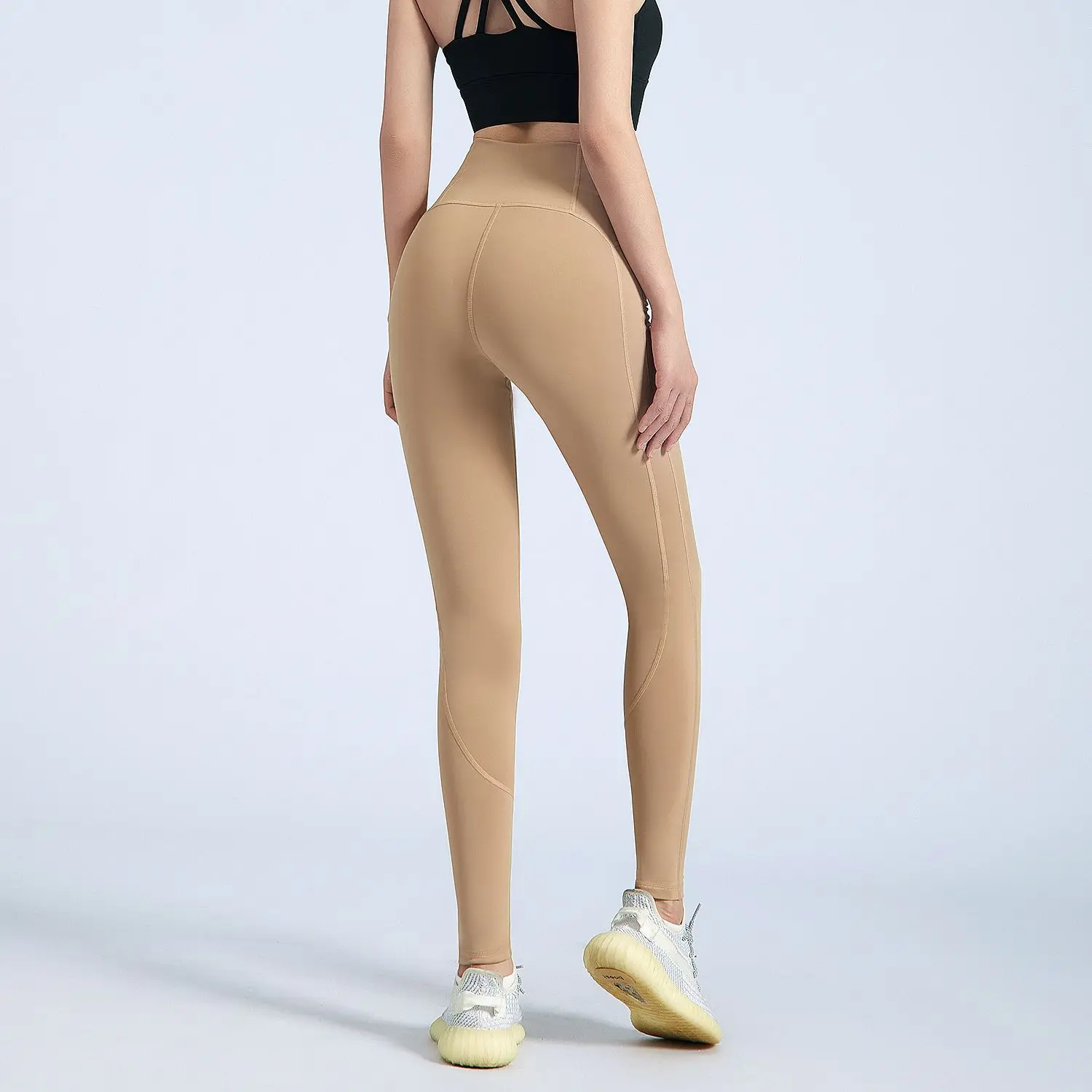 Peach Rump-mallas Push Up sin costuras para mujer, pantalones deportivos ajustados para correr, Yoga, entrepierna abierta, sexo al aire libre, exóticos