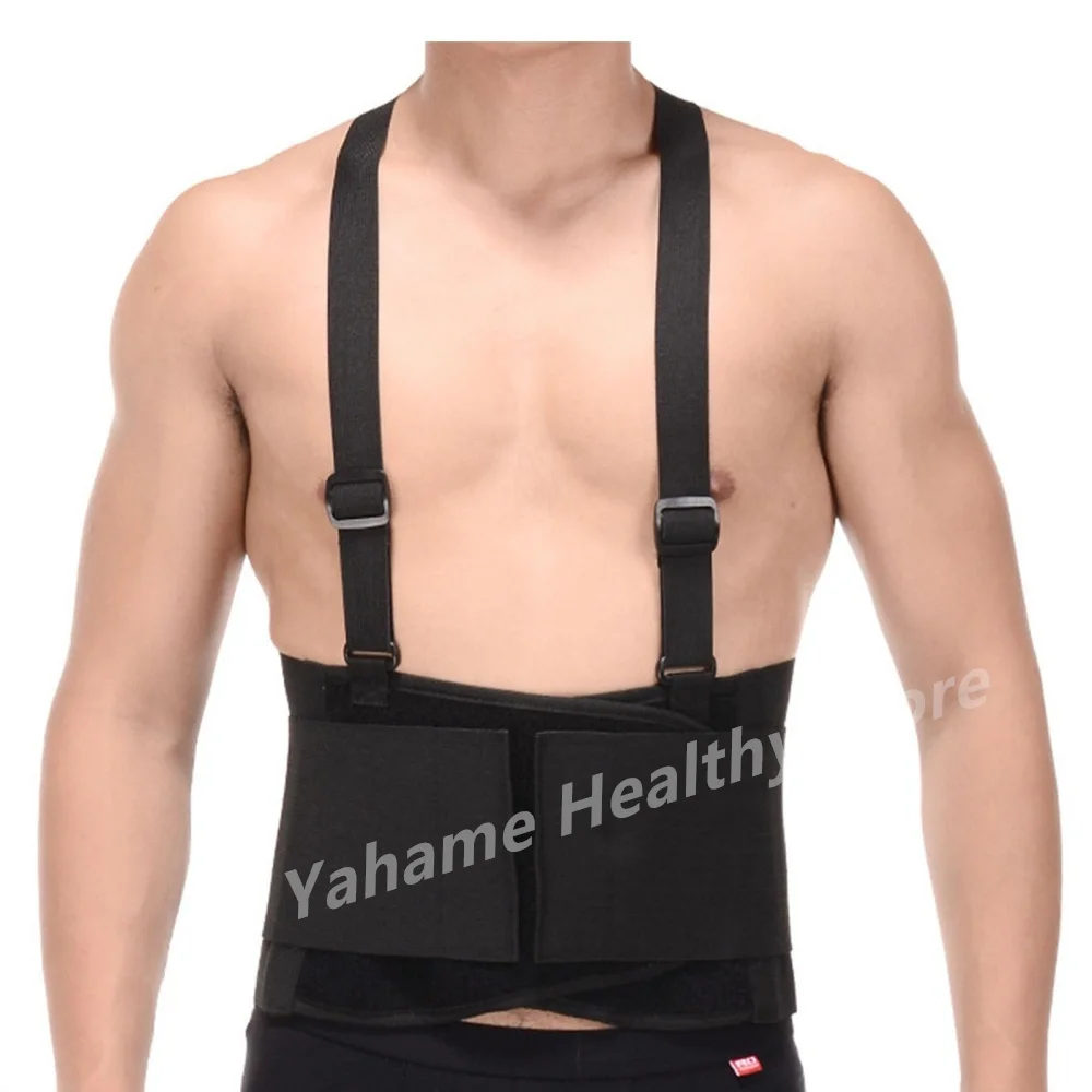 Back Brace Men Women Lumbar Support for Heavy Lifting Lower Back Support Belt with Removable Suspenders-Adjustable Back Belt