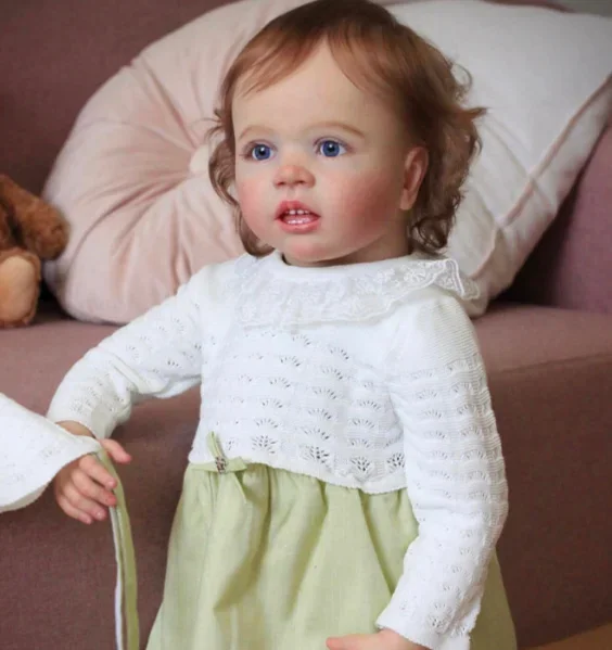 EGO 28 polegadas com acabamento pintado em branco boneca reborn Wini