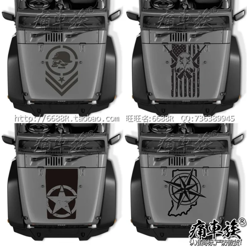 

FOR JEEP Wrangler Car Styling Customized modification Sport Sticker Auto Body Decor Vinyl Decals Accessorie