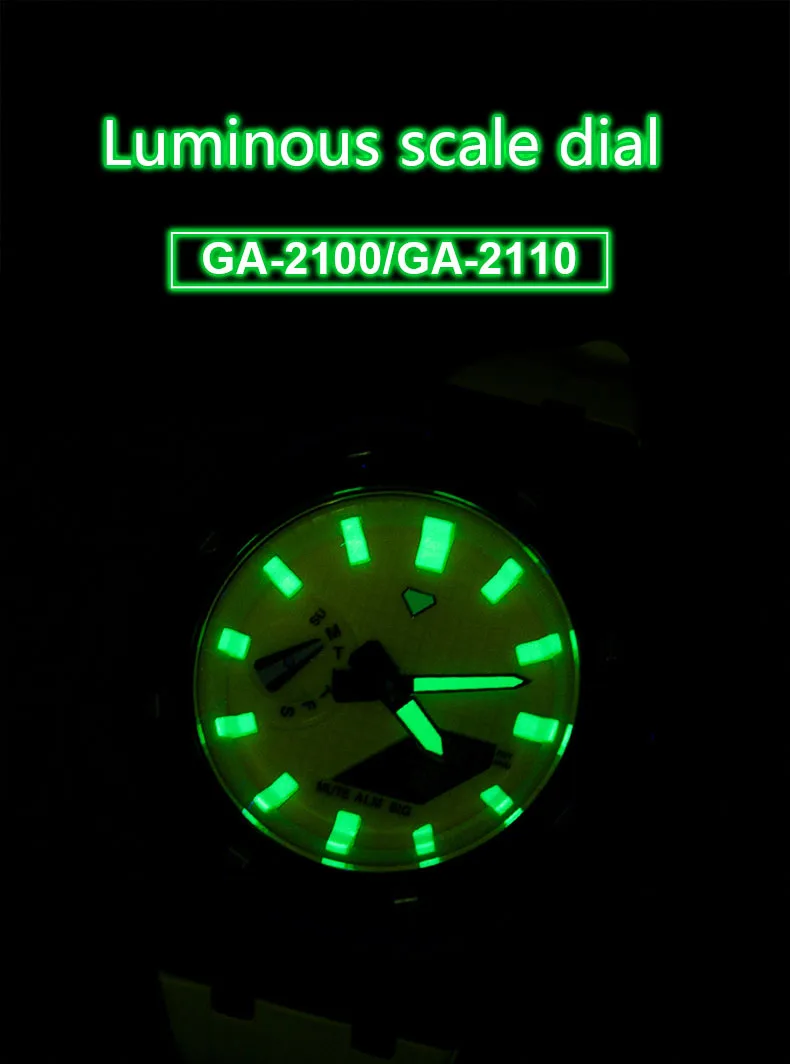 Luminous Hour Marker For GA2100 GA2110 Scale Ring Index DIY Watch Modification Dial Watch for GA-2100 Refit Mod Kit Accessories