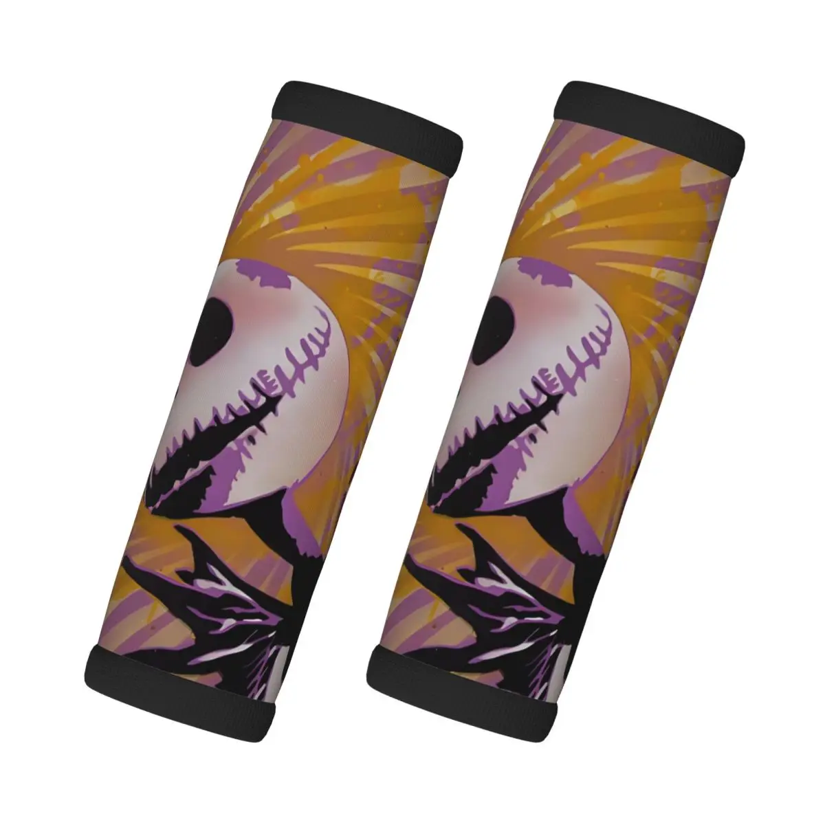 

Custom Jack Skellington 2 Pcs Luggage Handle Wrap For Door Handle Nightmare Before Christmas Suitcases Travel Accessories
