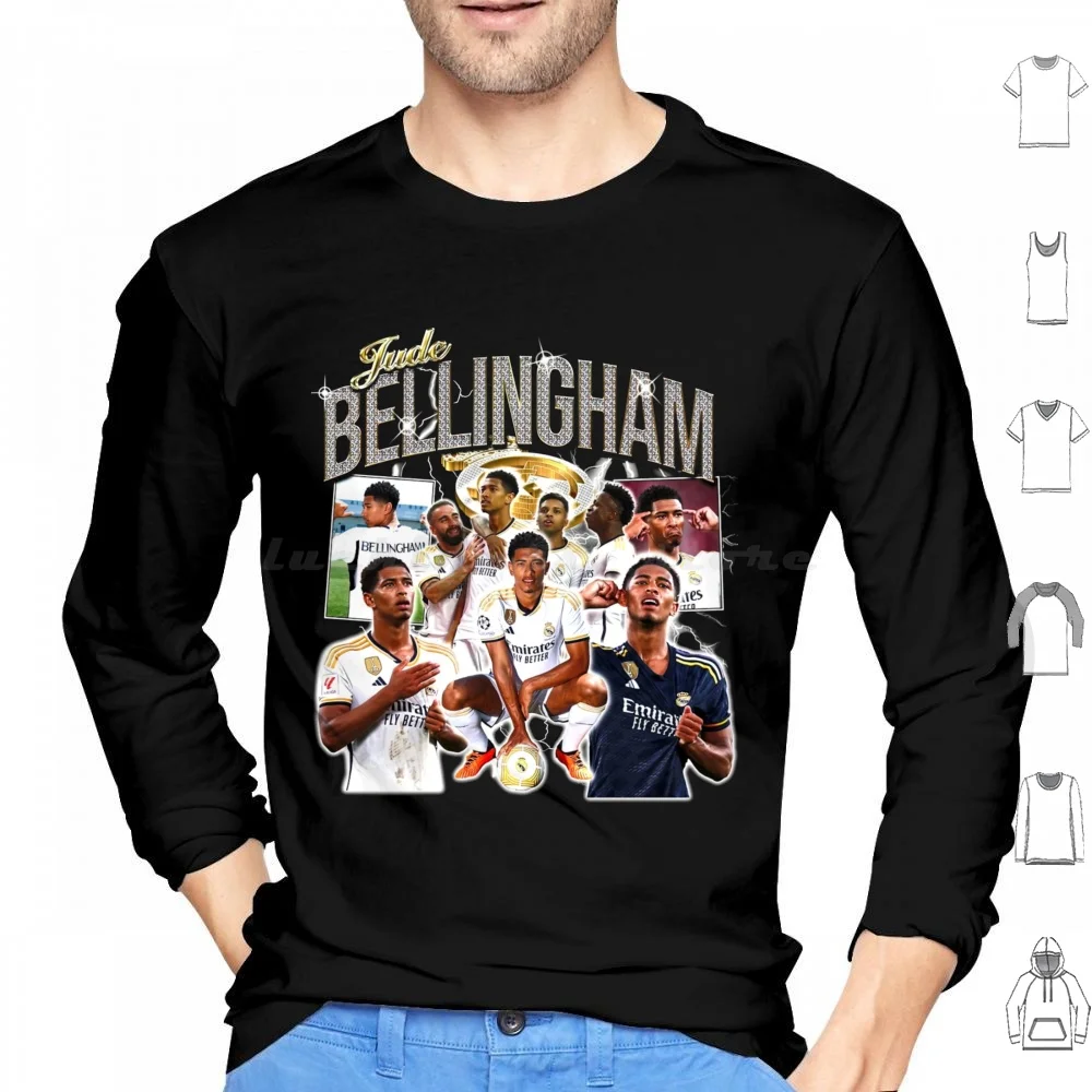 Sudaderas con capucha de Jude Bellingham de manga larga Jude Bellingham Real