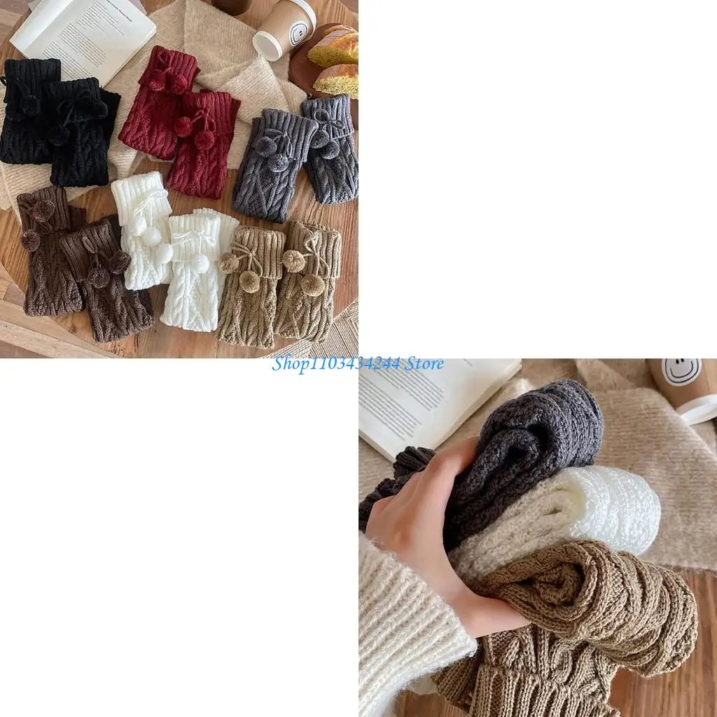 

Модные детские носки, мягкие и дышащие штабелируемые носки, удобные вязаные гетры для девочек от 3 до 13 лет