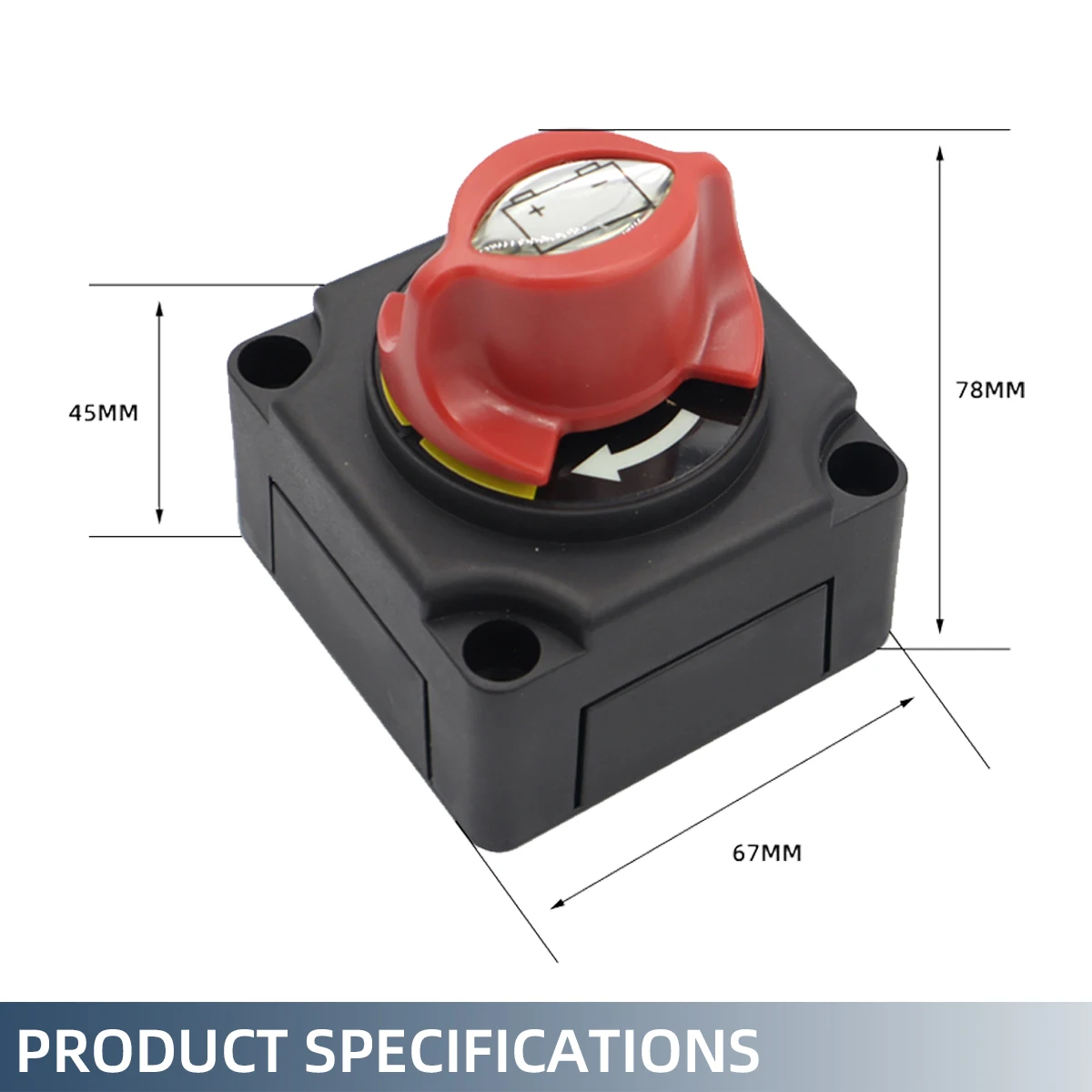 300A 12V-24V Battery Isolator Disconnect Switch Universal Circuit Breaker for Marine Boat Car RV ATV Vehicles