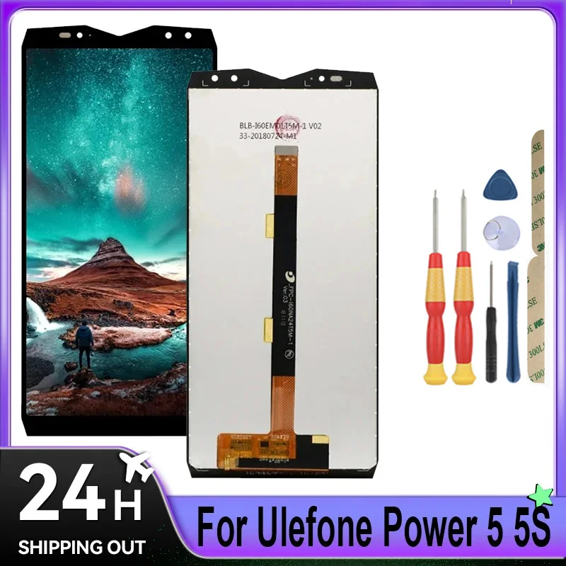 For Ulefone Power 6/Power 5/Power 5S/Note 10/Note 10P /LCD Display + Touch Screen + Tools