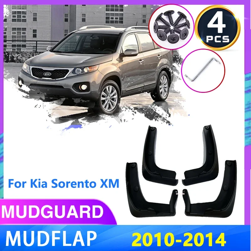 

Car Mud Flaps For Kia Sorento XM 2010~2014 Front Rear Wheels Mudflaps Splash Guards Muds Flap Mudguards Fender Auto Accessories
