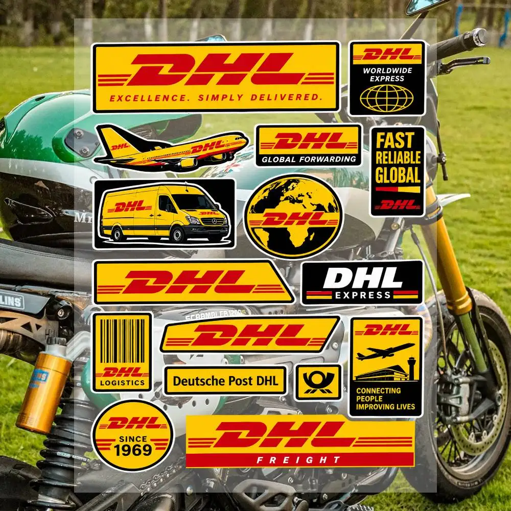 A-dhl Sticker Sheet Waterproof Vinyl Decals Racing Logo Stickers For Moto Helmet Car Bike Laptop Stickers