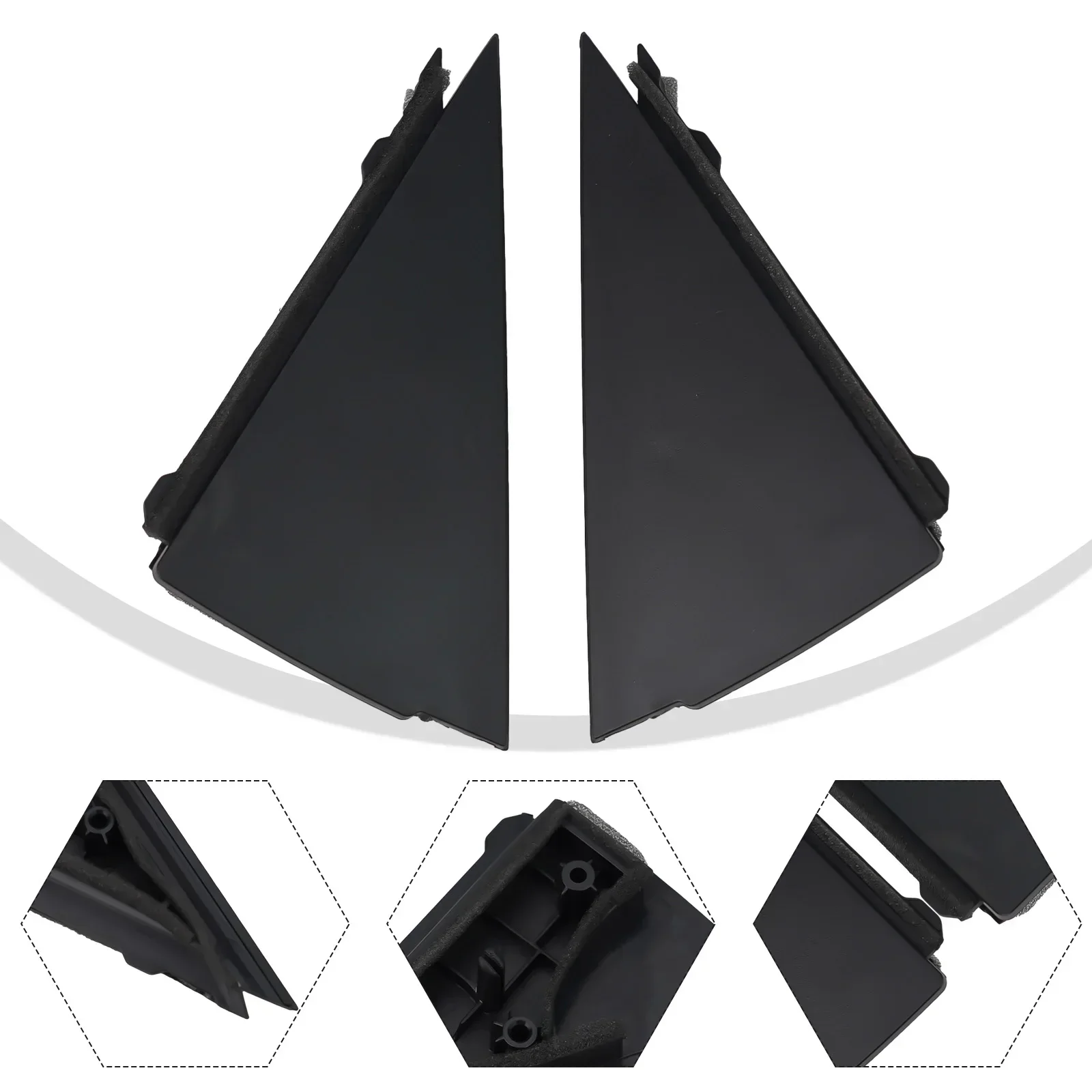 1 Set Car Rear Exterior Door Pillar Molding Panel For Hyundai I30 2007 2008 2009 2010 2011 2012 Chromium Styling 838302L000