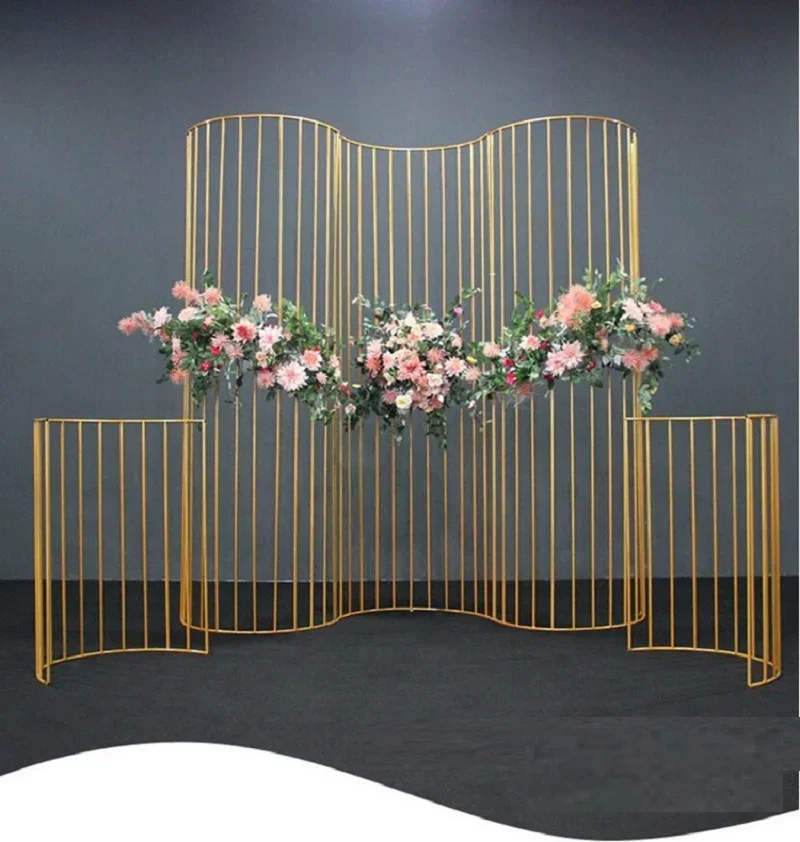 1pcs3pcs5pcsArch Metal Flower Stand Frame Wedding Background Shelf Frame Baby Party Display Stand Square Arch Home Decor