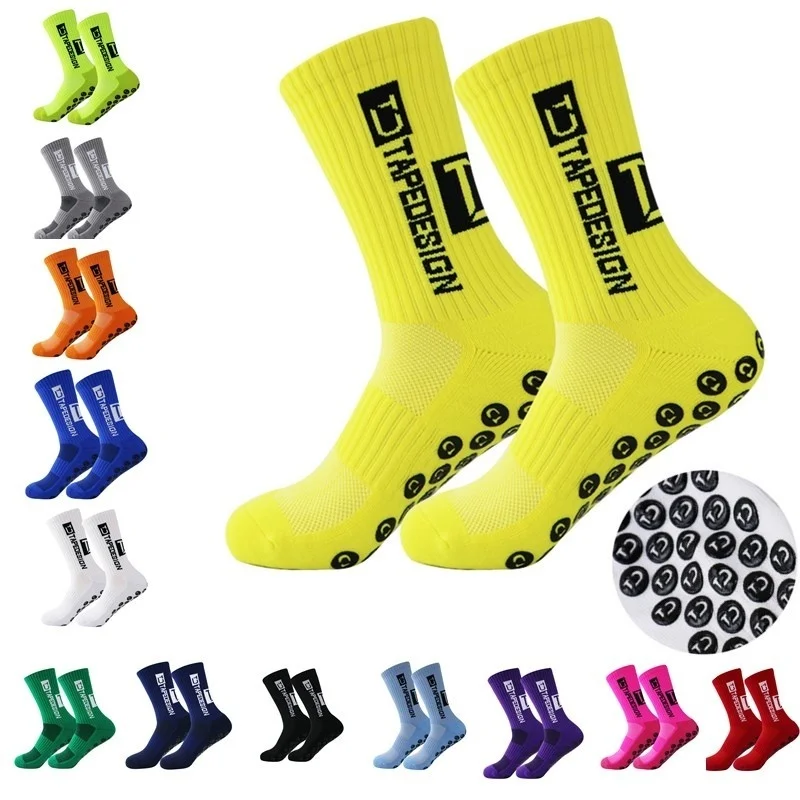 Men Slip 2023 Non-slip Women Soccer Anti Socks Football Socks Sport Cycling Riding Grip Socks Size