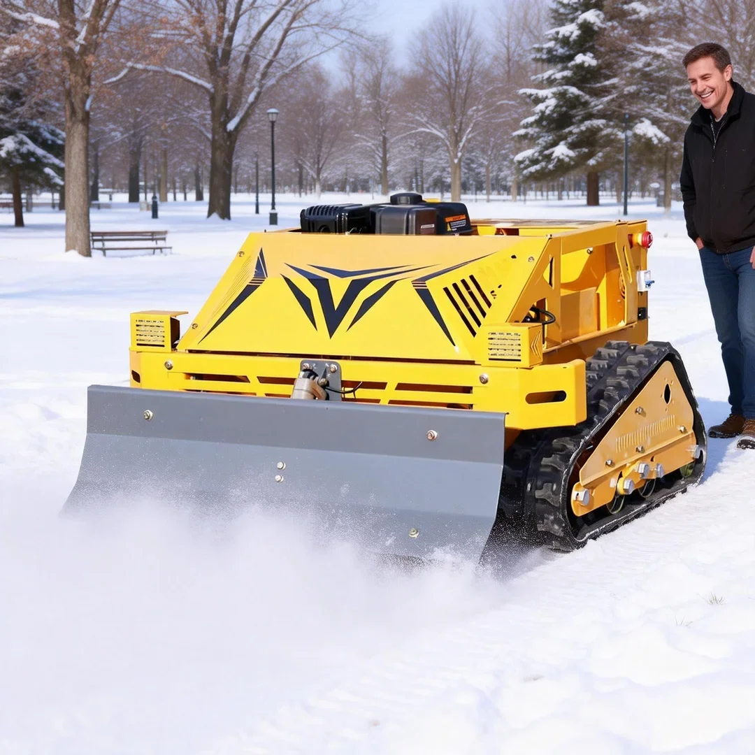 

Customized Fuel-efficient Self-Propelled Remote Control Lawn Mower With Snow Plow CE/EPA Certified Home Commercial Use