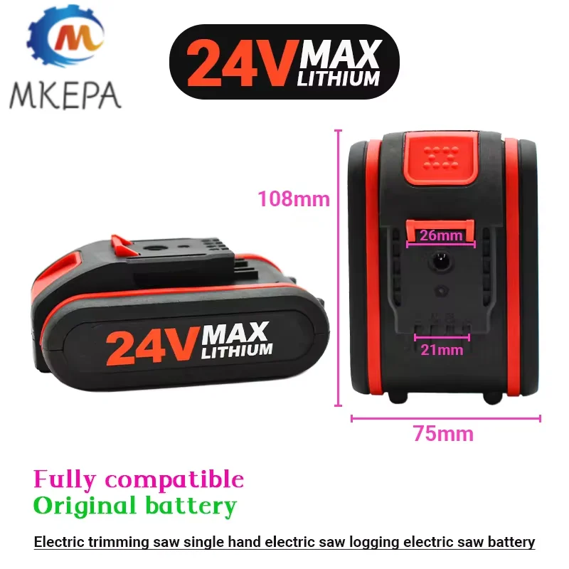 

brand new24V 18650 Lithium Battery 12.8Ah Electric Tools Battery For Wireless Wrench Mini Chain Saw Electric Drill ect