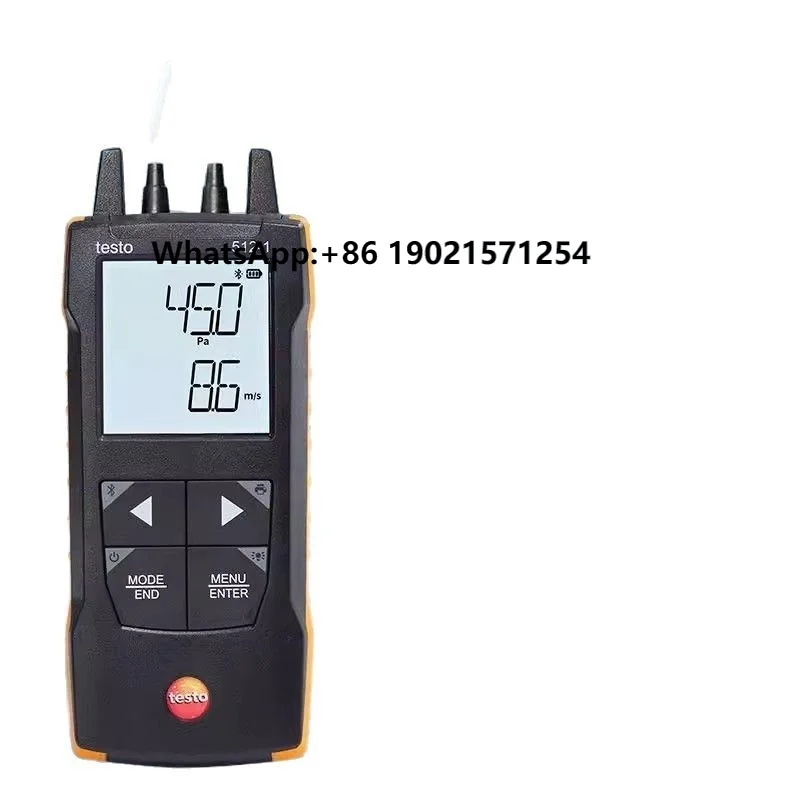 

Testo 512-1 Precision Differential Pressure Gauge Anemometer Instrument for Measuring 0-200hpa Range Differential Pressure
